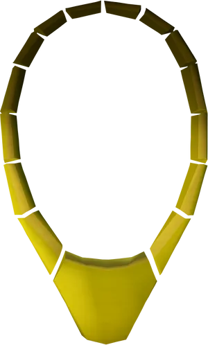 Geometric Style Necklace3 D Render PNG image