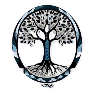 Geometric Tree Of Life Pattern PNG Tok33 PNG
