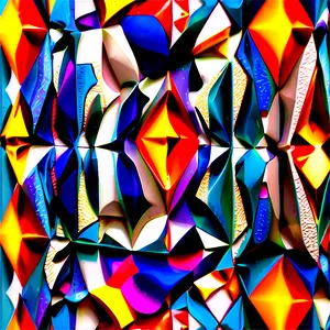 Geometric Wall Pattern PNG Vkn