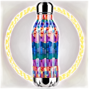 Geometric Water Bottle PNG Xqd44 PNG