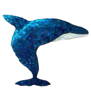 Geometric Whale Png Hwa PNG image