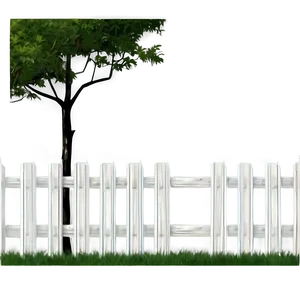 Geometric White Fence Design PNG 06272024 PNG