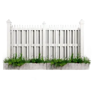 Geometric White Fence Design PNG Xfx63 PNG