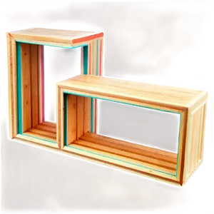 Geometric Wood Shelf Patterns PNG Gku22 PNG