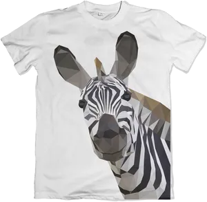 Geometric Zebra Print Tshirt Design PNG image