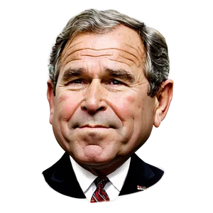 George Bush Caricature Png Gio PNG image