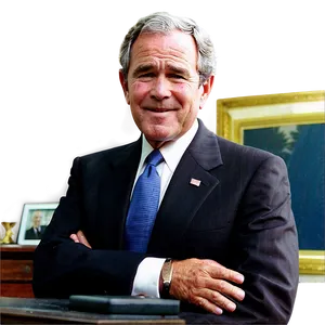 George Bush In Oval Office PNG Gvs15 PNG