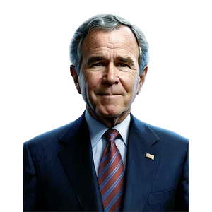 George Bush Official Portrait Png 06242024 PNG image