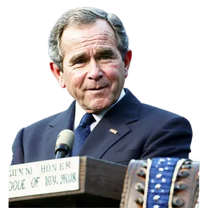 George Bush On Podium PNG 34