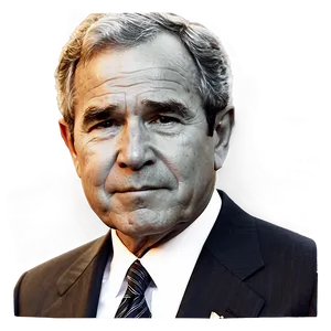 George Bush Portrait Png Ghx62 PNG image