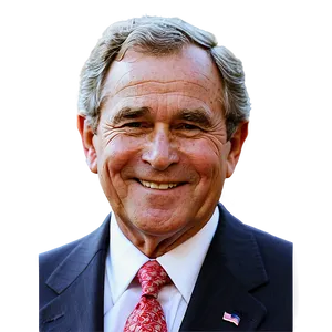 George Bush Smiling Png 06242024 PNG image