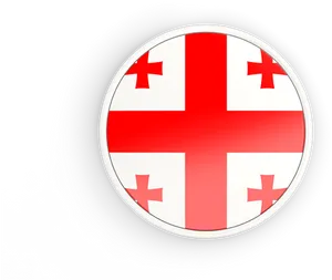 Georgia Flag Button PNG image