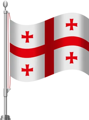 Georgia National Flagon Pole PNG image