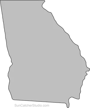 Georgia State Outline PNG image
