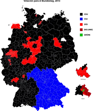 German Bundestag Election Map2013 PNG image