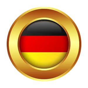 German Flag Button Icon PNG image