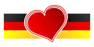 German Love Heart Banner