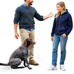 German Shorthaired Pointer And Cat PNG 65