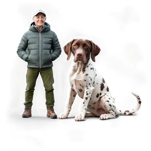 German Shorthaired Pointer And Cat PNG Dpr10 PNG