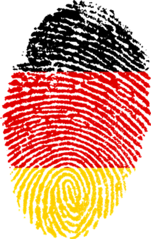 Germany Flag Fingerprint PNG image