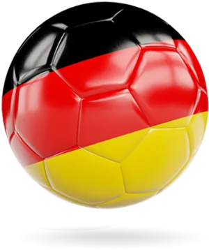 Germany Flag Soccer Ball PNG image