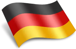 Germany Flag Wavy Graphic PNG image