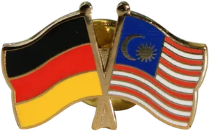Germany Malaysia Friendship Pins PNG image
