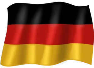 Germany National Flag Waving PNG image