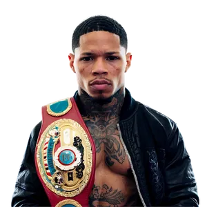 Gervonta Davis Champion Pose PNG Jfn82