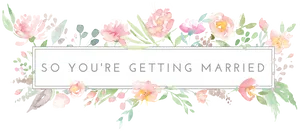 Getting Married Floral Announcement PNG image