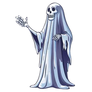 Ghost And Skeleton Cartoon PNG 8