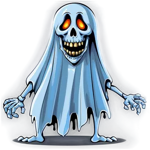 Ghost And Skeleton Cartoon PNG Jpi