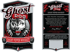 Ghost Dog Pepper Whiskey Label