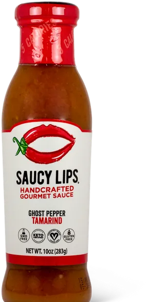 Ghost Pepper Tamarind Sauce Bottle PNG image