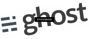 Ghost Text Overlay Stickeroid PNG image