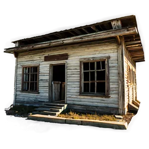 Ghost Town Building PNG 06212024
