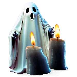 Ghost With Candle PNG 37