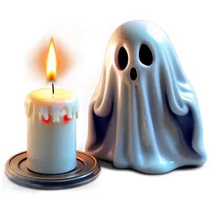 Ghost With Candle PNG Ydh70