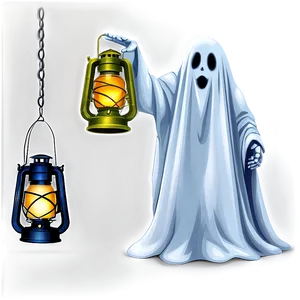 Ghost With Lantern Png Qgv PNG image