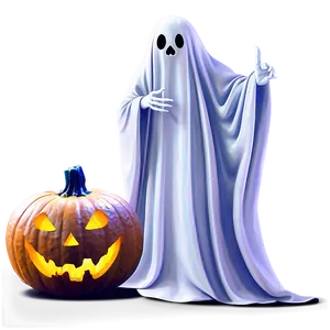 Ghost With Pumpkin Png Fbn32 PNG image