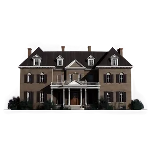 Ghostly Haunted Estate PNG Byd