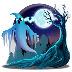 Ghostly Night Background Png Wcf PNG image