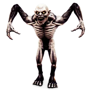 Ghoulish Monster Render PNG Vor PNG