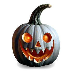 Ghoulish Scary Pumpkin Artwork PNG Wnv