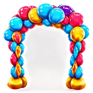 Giant Balloon Arch For Entrances PNG Vty