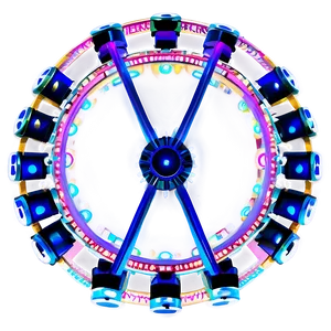 Giant Ferris Wheel Transparent Background Png 06122024 PNG image