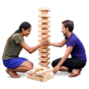 Giant Jenga Set Png 06112024 PNG image