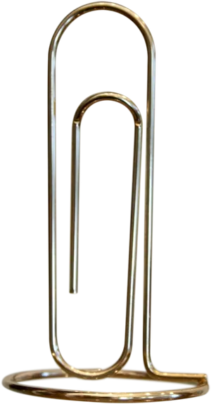 Giant Paperclip Sculpture PNG