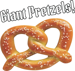 Giant Pretzel Advertisement PNG image