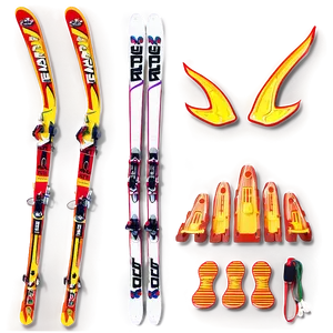 Giant Slalom Skis PNG 06132024 PNG